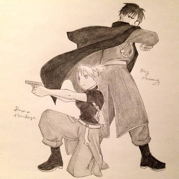 【模写】Roy Mustang × Riza Hawkeye