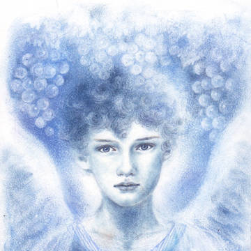 葡萄と少年天使