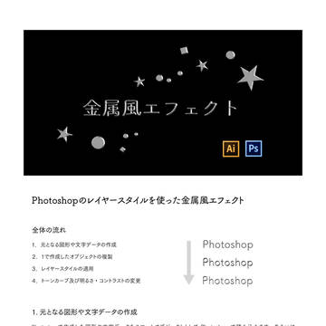 Photoshopで作る金属風エフェクト/メイキング