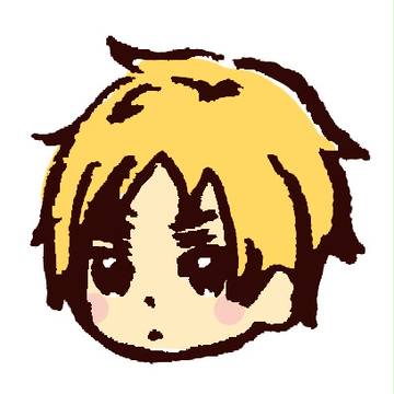 まゆげかけたに色つけた