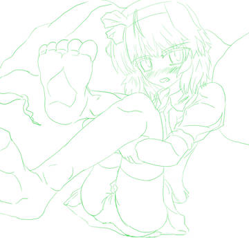 下描き妖夢