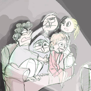 watching tv