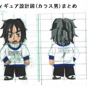【カラス男商会】フィギュア設計図(カラス男)