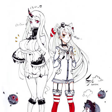 港湾棲姫&天津風