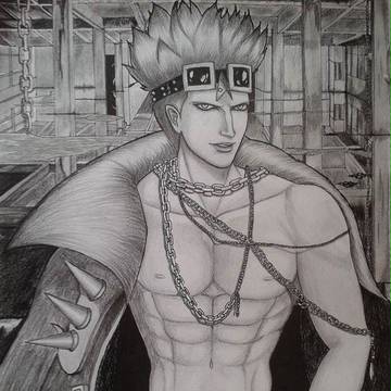 Eustass captain Kid in warehouse