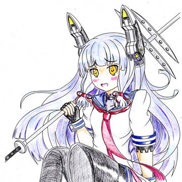 ニッシーさんの叢雲ちゃんを塗ってみました！！