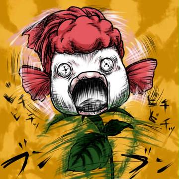 ちょっと本気出して金魚草かいてみた、、、