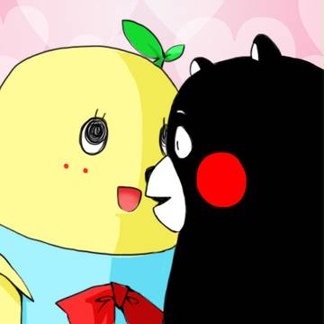 ゆるキャラ二体は幸せなキスをして終了