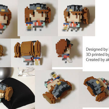 龍驤ちゃん3Dプリントドット絵フィギュア