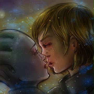 Just a last kiss - Shep x Liara
