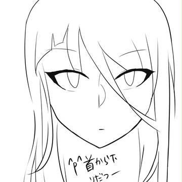 何となく線画