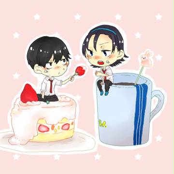 ケーキとコーヒー