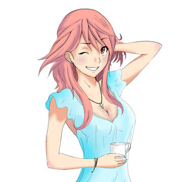 Girl - coffee break