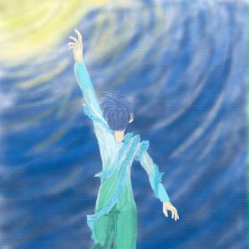 古の月に抱かれた新月