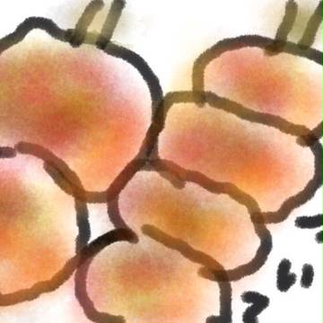 絵手紙風。