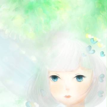 林裡的少女