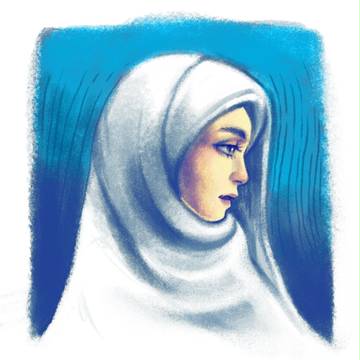 white hijab