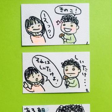 きのこのこ。