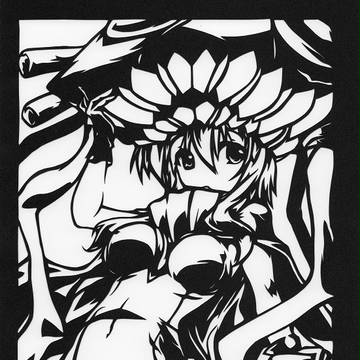 ヲッヲッヲ【切り絵】