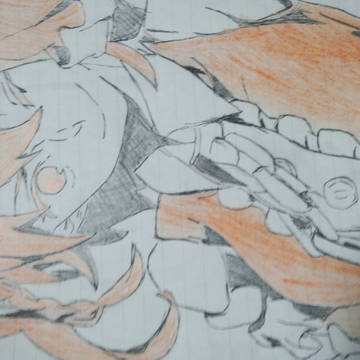 モモ模写（下手くそ）