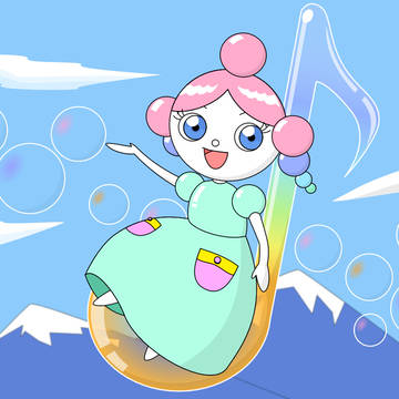 水色の空を