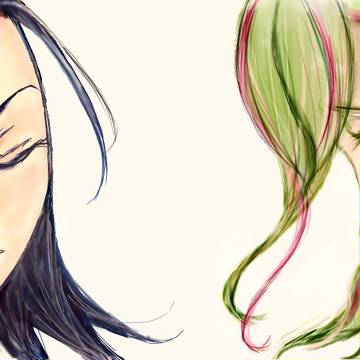 尽八とポニテ巻ちゃん