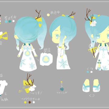 (*´艸`*)２０１５年雪ミク衣装