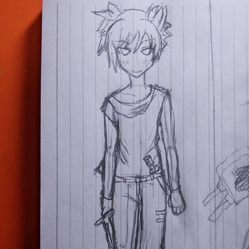 下絵  渚