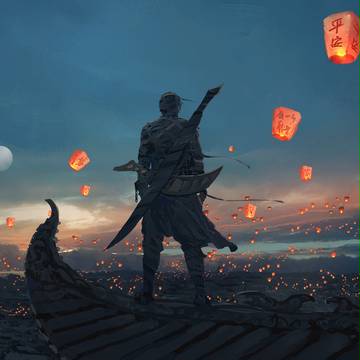 空のランタン