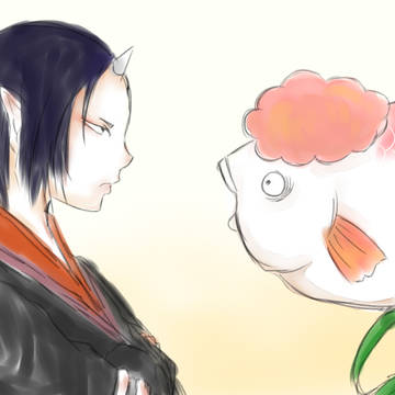 金魚草と鬼灯様