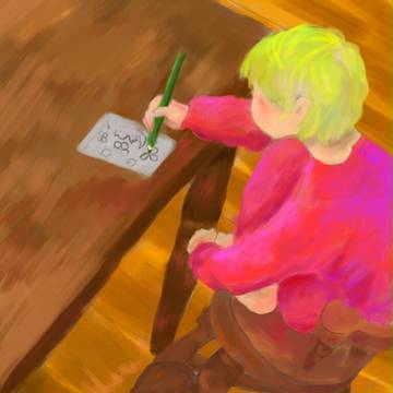 絵を描く子供