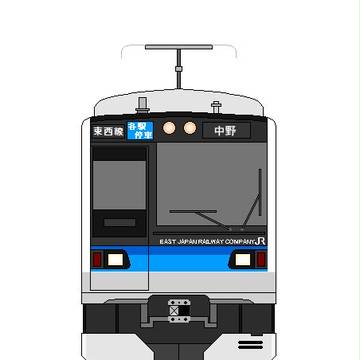 正面画 JR東日本E201系800番台試作車 東西線