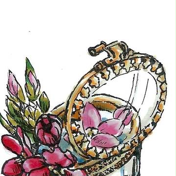 ピンクスターの花