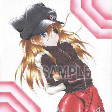 エヴァンゲリオン 式波・アスカ・ラングレー アナログ色紙絵