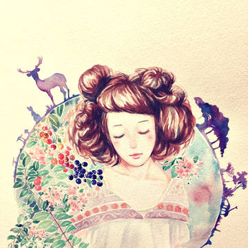 水彩插画