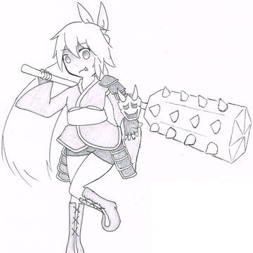 和風RPGで一定のクエストをこなすと作れるようになる前衛重攻撃職