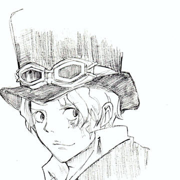 大人サボ（鉛筆）