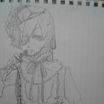 鉛筆描き