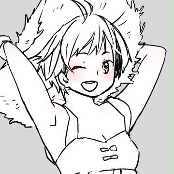 女の子のらくがき