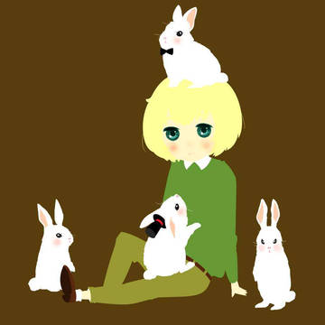 うさぎとアルミン♪