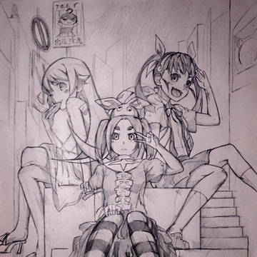 鬼物語の３人