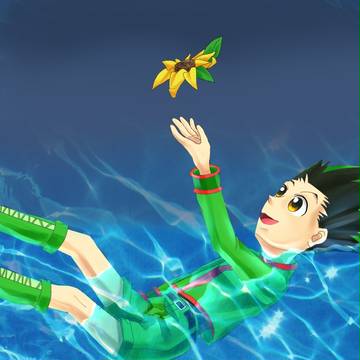 水の中で