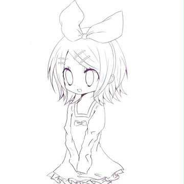 リンちゃん　線画