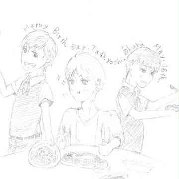 happy birth day hungryboy( *´艸｀)