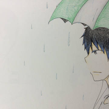 雨と男の子