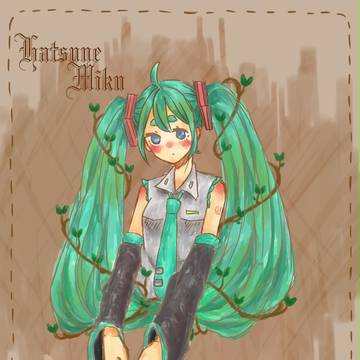 初音ミク 厚塗り練習