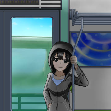 パーカー女子
