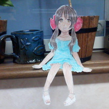座るセーシェルちゃん