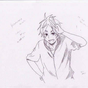 ハイキュー　菅原さん　模写