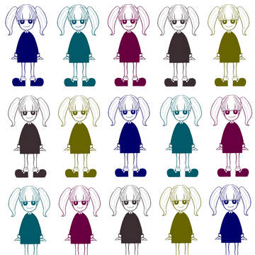 ポストカードの試作に使った絵